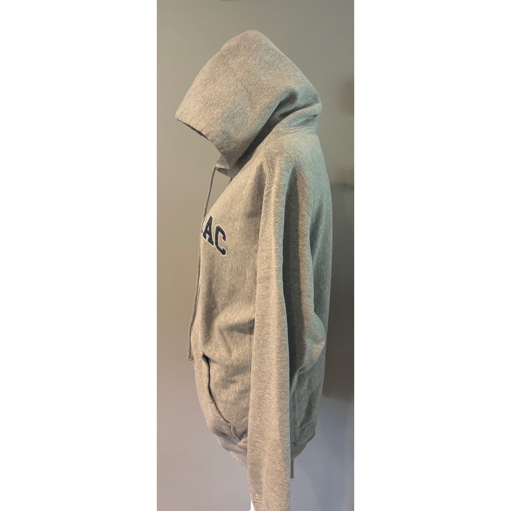 MV Sport Pro-Weave Quinnipiac University Hoodie Gray Mens Small Distressed - Picture 3 of 5